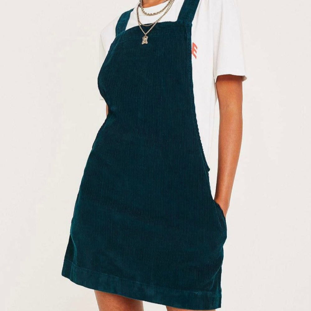 Urban Outfitters Green Corduroy Dress